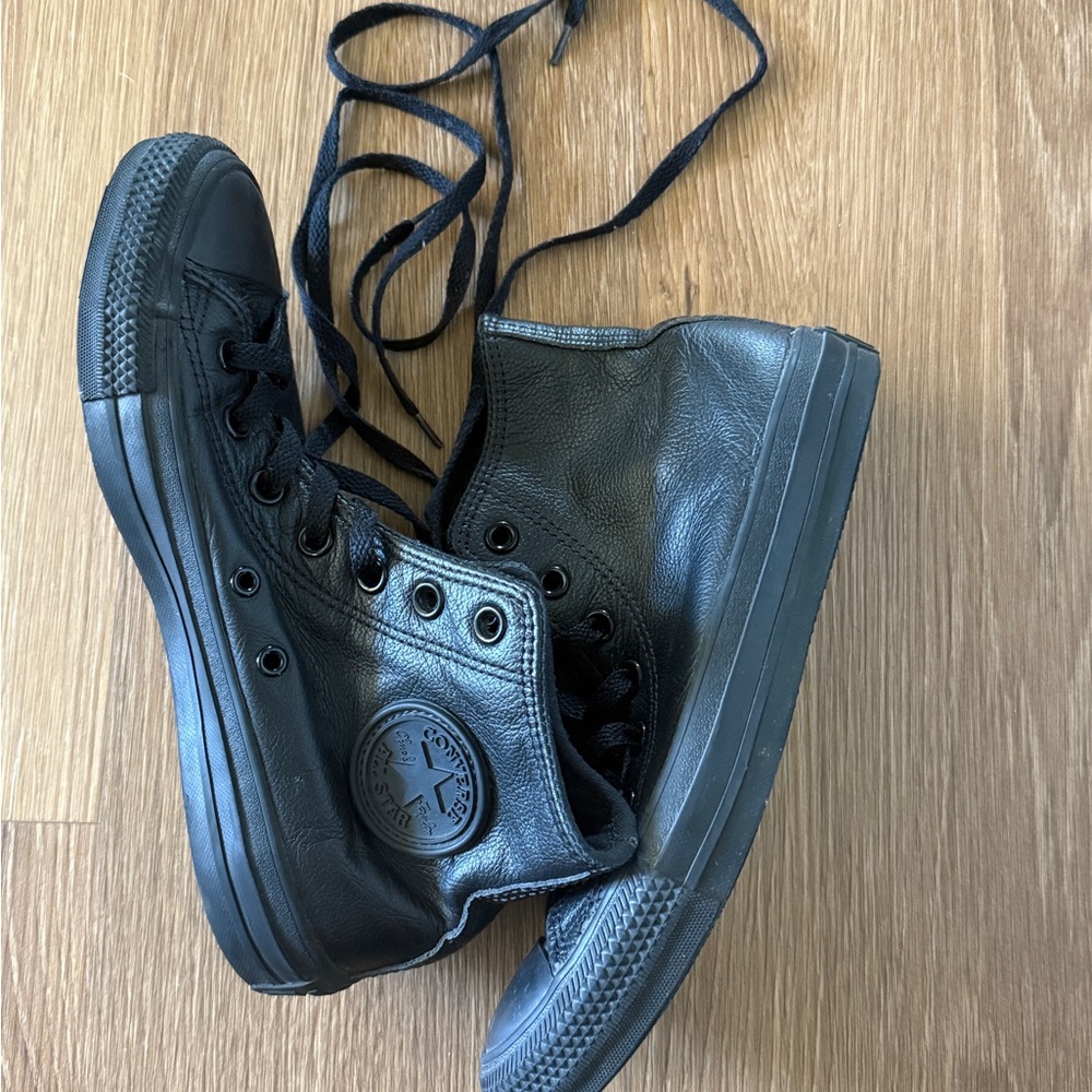 Converse Black High-Top Sneakers Canvas Casual